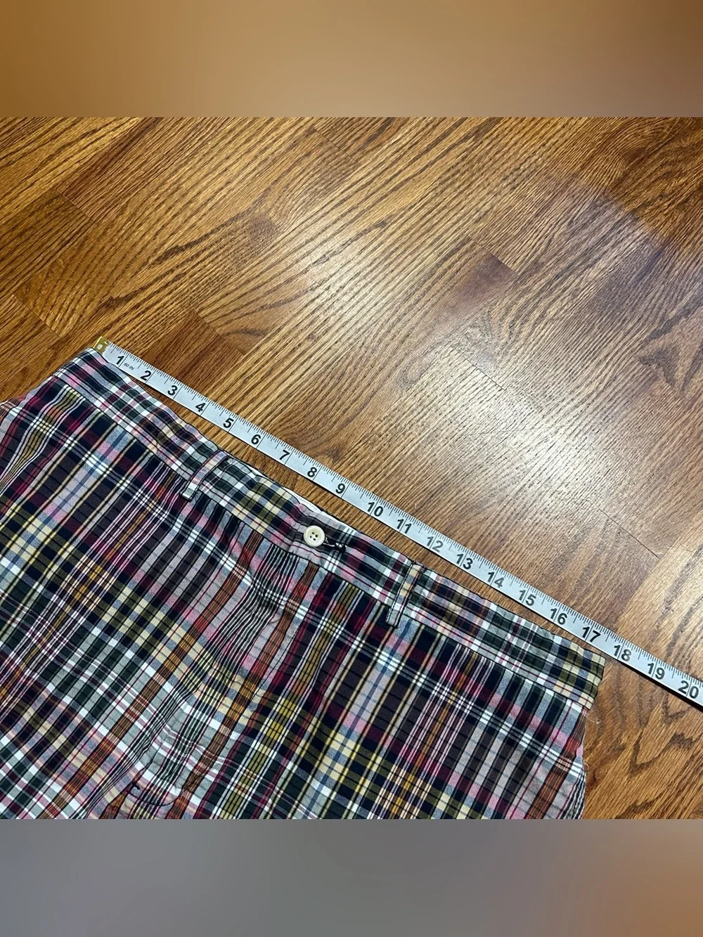 Polo Ralph Lauren Shorts Madras Plaid Classic Fit Men’s 36x10 Preppy Casual